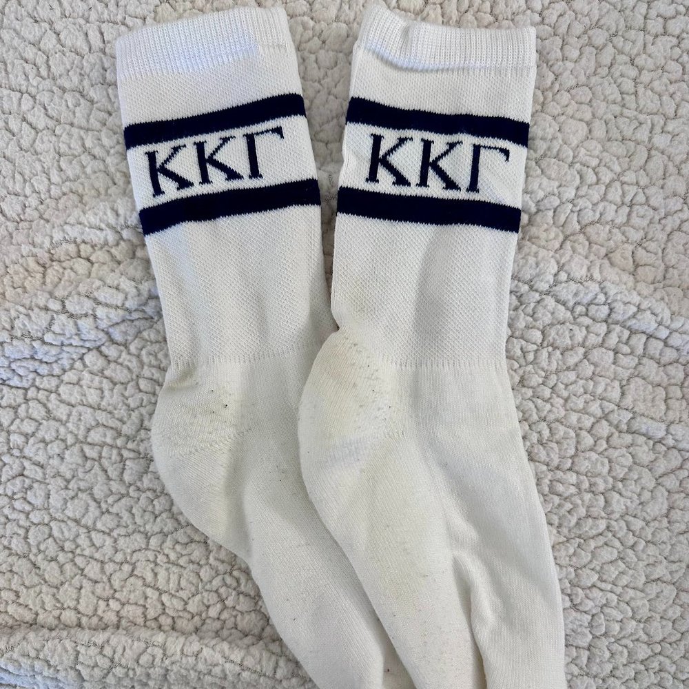Kappa Kappa Gamma Socks / White & Blue
